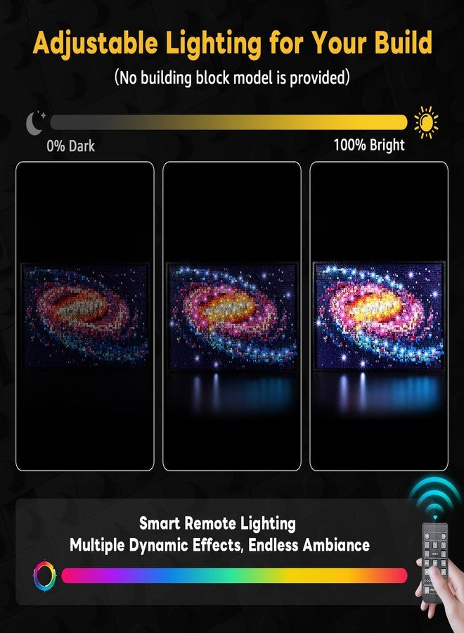 Kyglaring LED Light Kit Compatible with Lego The Milky Way Galaxy Art 31212 Building Blocks, Upgraded Remote Control, Multi-Light Effects & Sequences, Decorative Lighting Accessories (Lights Only) - Image 4